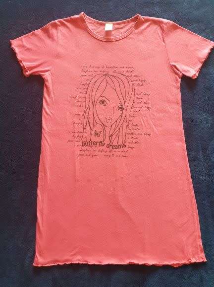Girls Pink Night-shirt Age 11-12
