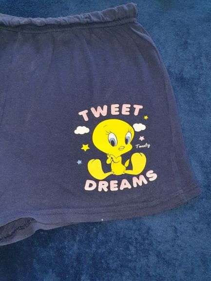 AS NEW!! Girls "Tweety" Summer Pajama Set Age 11-12