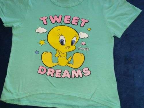 AS NEW!! Girls "Tweety" Summer Pajama Set Age 11-12