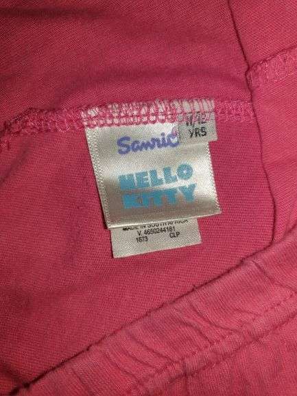 Girls "Hello Kitty" Pink Pajama Shorts Age 11-12