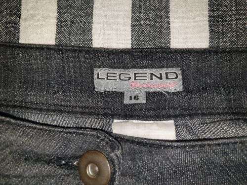 AS NEW!! Ladies Black "Legend" Wideleg Jeans Size 16