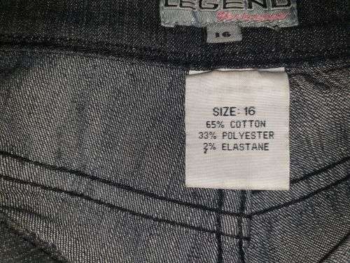 AS NEW!! Ladies Black "Legend" Wideleg Jeans Size 16