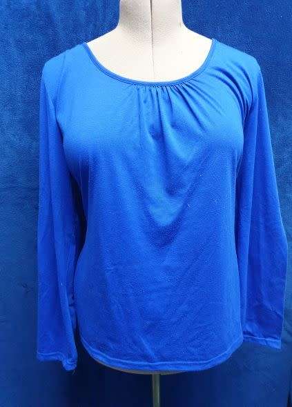 Ladies Blue "Image" Long-sleeved T-shirt Size XXL