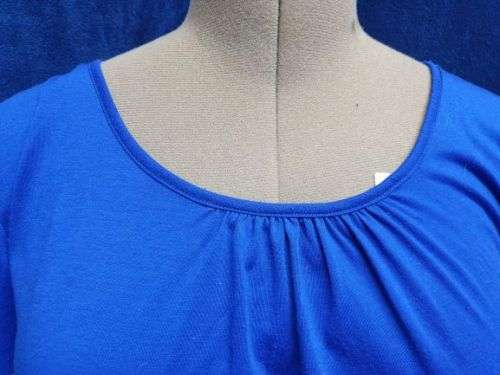 Ladies Blue "Image" Long-sleeved T-shirt Size XXL