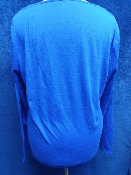 Ladies Blue "Image" Long-sleeved T-shirt Size XXL