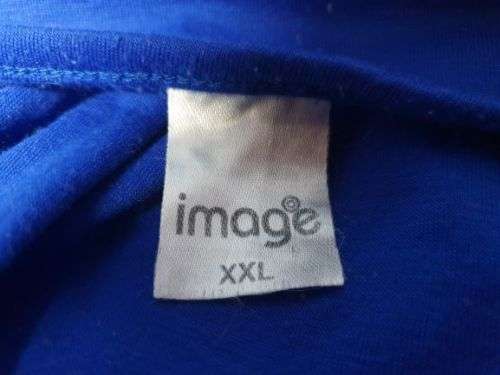 Ladies Blue "Image" Long-sleeved T-shirt Size XXL