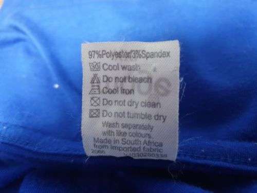 Ladies Blue "Image" Long-sleeved T-shirt Size XXL