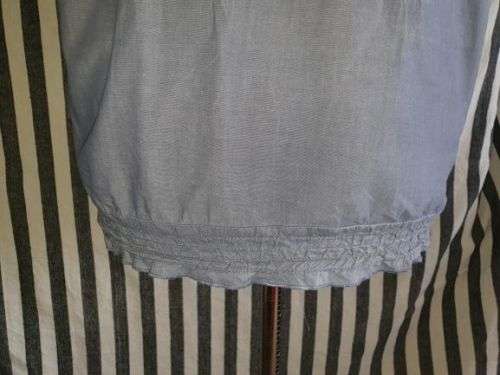 Ladies "Mosaic" Embroidered Grey Blouse Size 44