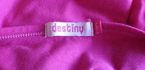 Girls Pink Vest with Lace insert Age 12-13 Years