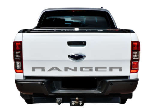 Tailgate Sticker Compatible with Ford Ranger Solid Silver