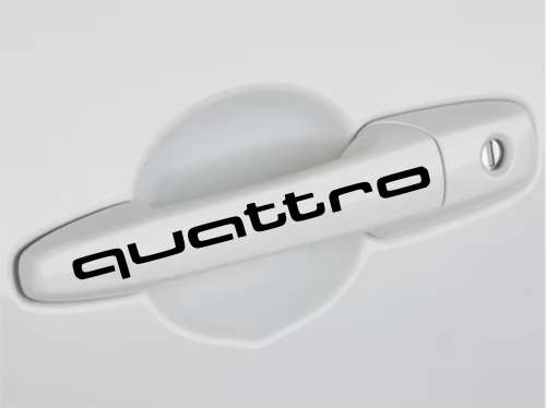 Audi Styling Stickers set for Door Handles - Quattro set