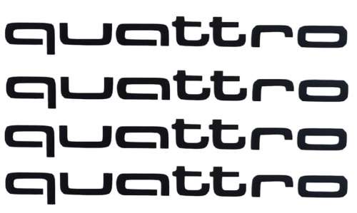 Audi Styling Stickers set for Door Handles - Quattro set
