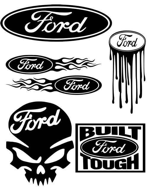 Decorative Sticker Mix Set -Ford