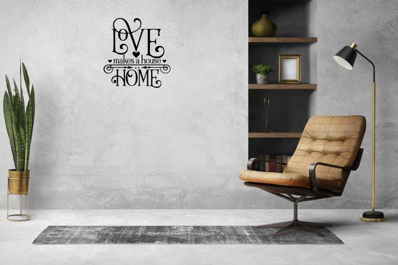 Love Makes a Home Vinyl Wall Decor
