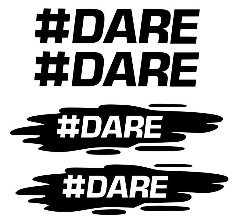 Dare Sticker Compatible with Mahindra # DARE