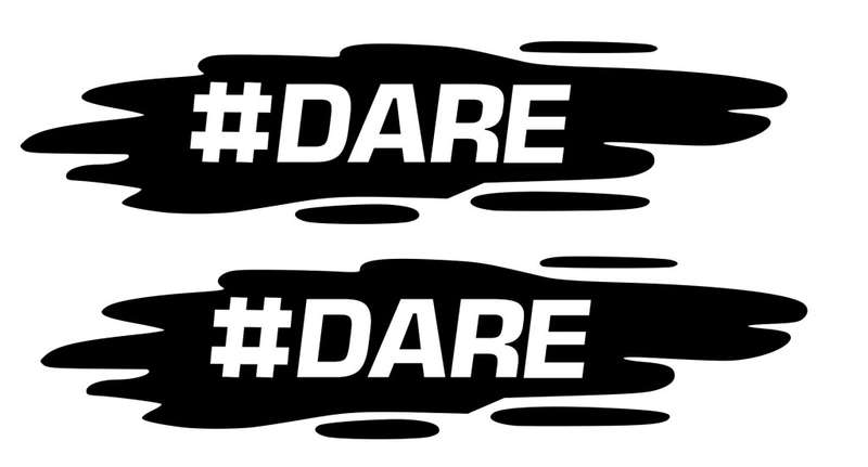 Dare Sticker Compatible with Mahindra # DARE