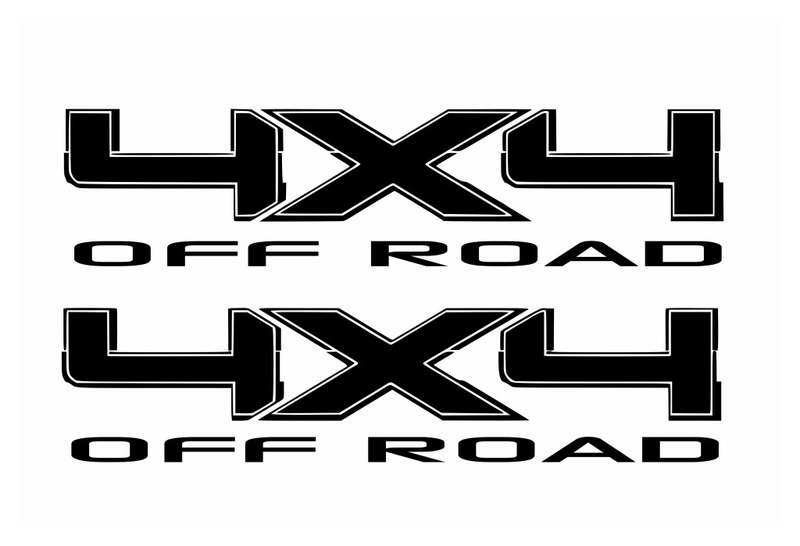 Decorative 4x4 Sticker: Off Road Wide