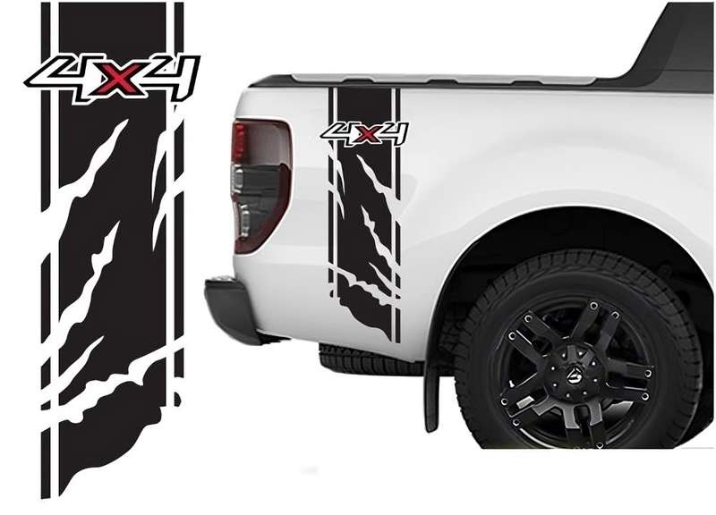 Decorative 4x4 Sticker Loading Box Stripe