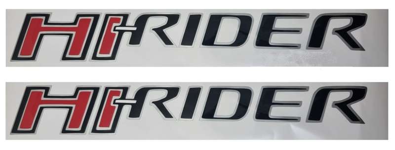 Hi-Rider Sticker Set - Black