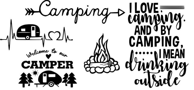 Decorative Sticker Mix Set -Camping