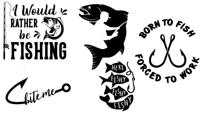 Decorative Sticker Mix Set -Fishing
