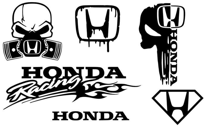 Decorative Sticker Mix Set -Honda