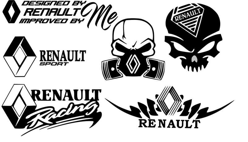 Decorative Sticker Mix Set - Renault