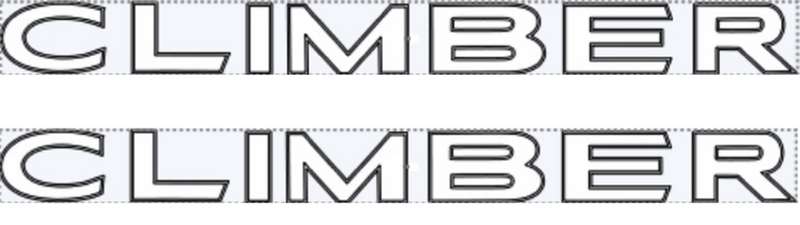 Door sticker Set Compatible with Renault Climber