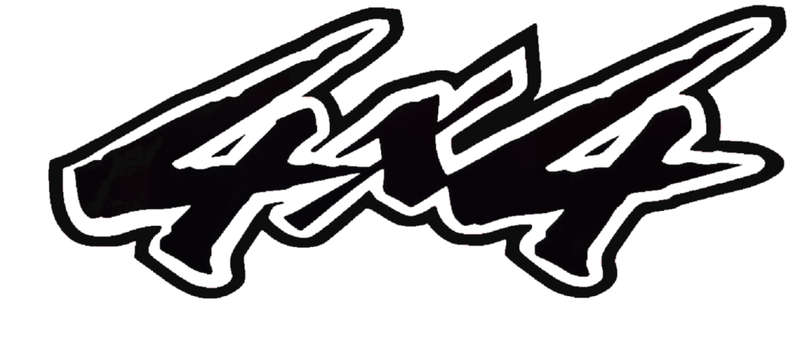 Decorative tailgate sticker set compatible with any Ford Ranger - Black