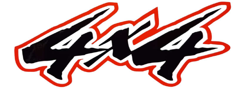 Decorative tailgate sticker set compatible with any Ford Ranger - Black, Orange