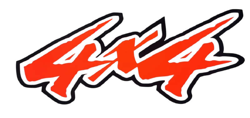Decorative tailgate sticker set compatible with any Ford Ranger - Orange, Black