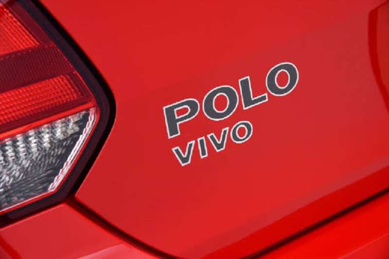 VW Polo Vivo - Compatible Tailgate Sticker - Black and Silver