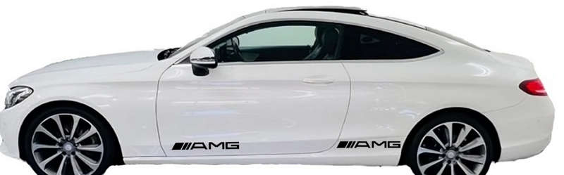 Mercedes-Benz styling set with AMG Door Stickers and Metal Keychain