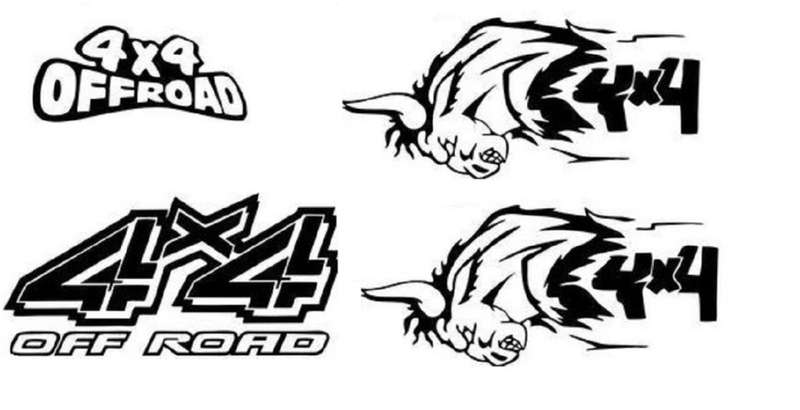 Tailgate Sticker Compatible with Isuzu with mix sticker set - Grey