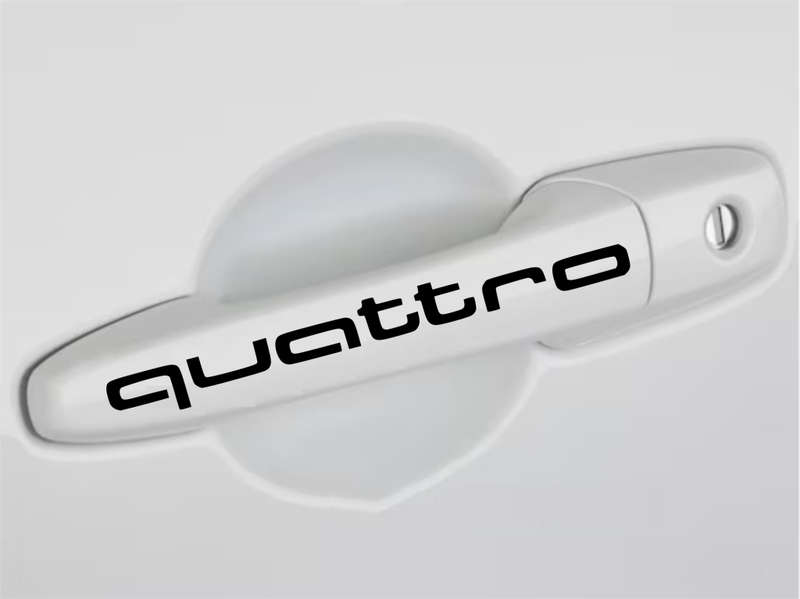 Audi Styling Stickers set for Door Handles - Quattro set