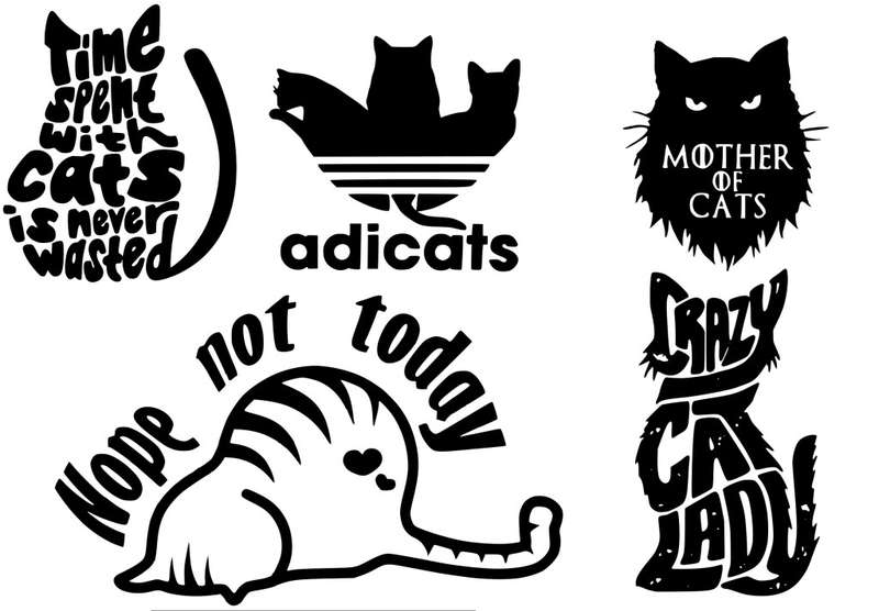 Decorative Sticker mix set - Cat