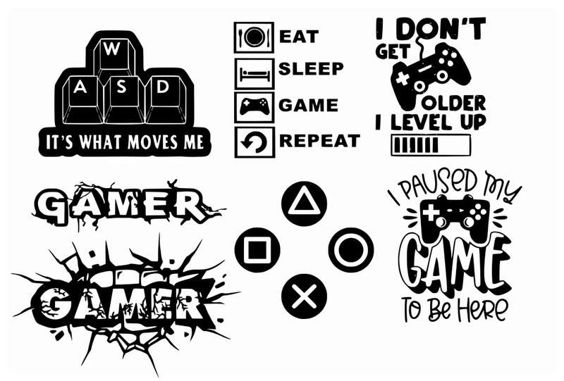 Decorative Sticker Mix Set -Gamer