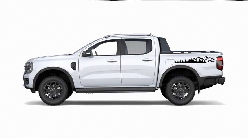 Compass and Mountain Sticker Set for Bakkies