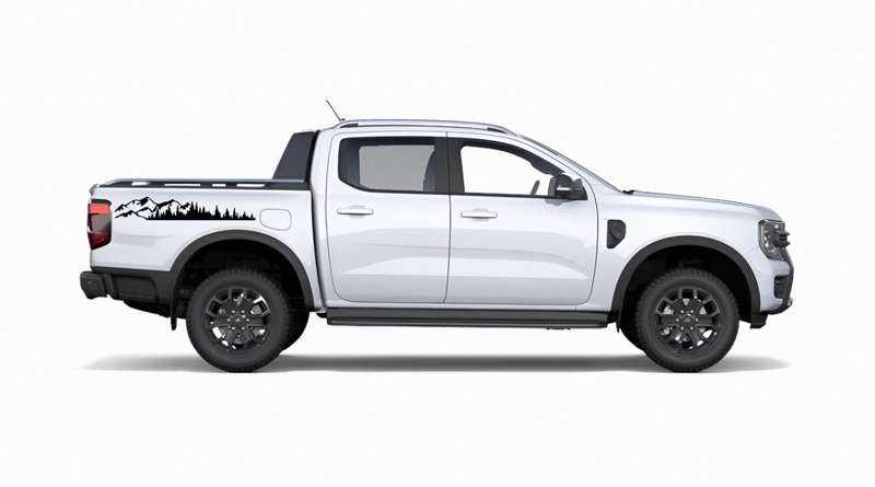Compass and Mountain Sticker Set for Bakkies