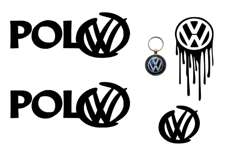 Polo Stickers Set With Keychain And Decorative stickers