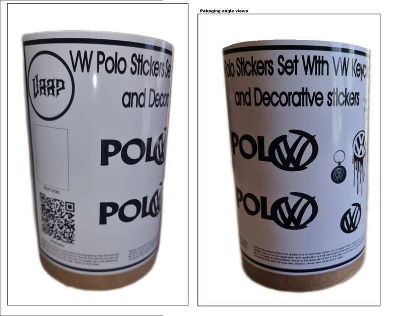 Polo Stickers Set With Keychain And Decorative stickers