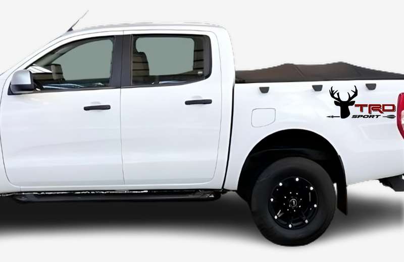 TRD styling set compatible with Toyota: TRD deer stickers with keychain