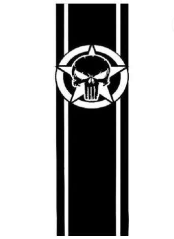 Decorative Bonnet Sticker: Punisher