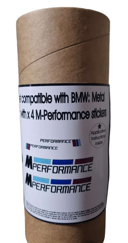 Styling set compatible BMW: Metal keychain with x 4 M-Performance stickers