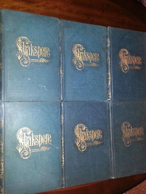 SHAKSPERE ~ THE PICTORIAL EDITION, SIX VOLUMES, NO DATE, 1890?