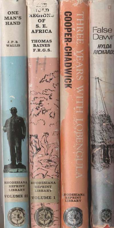 Books of Rhodesia - 4 Titles, Wallis, Baines, Cooper-chadwick & Richards