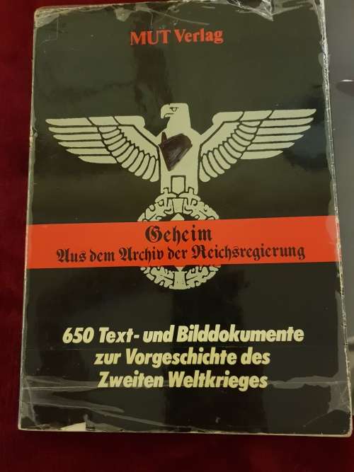 3 x large books concerning WWII - Some signed, others inscribed.