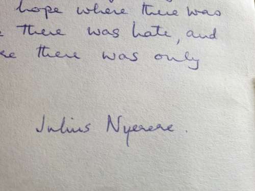** Rare** Inscribed by Julius Nyerere / Nawang Tenzing Jangpo and Hugh Merrick