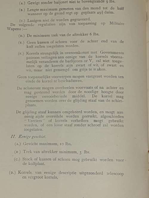 *1892*  Bije-Wetten en Scherpschutters Regalaties. Beaconsfield.