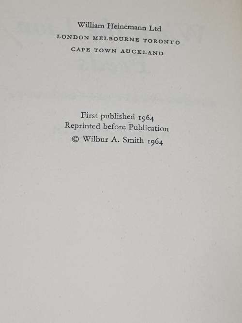 1st Ed 1964 - When the Lion Feeds. Wilbur A. Smith. H/C